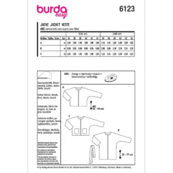 Jakke Burda 6123 str. 34-44