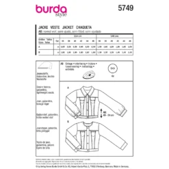 Jakke Burda 5749 str. 36-46