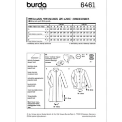 Jakke Burda 6461 str. 34-46