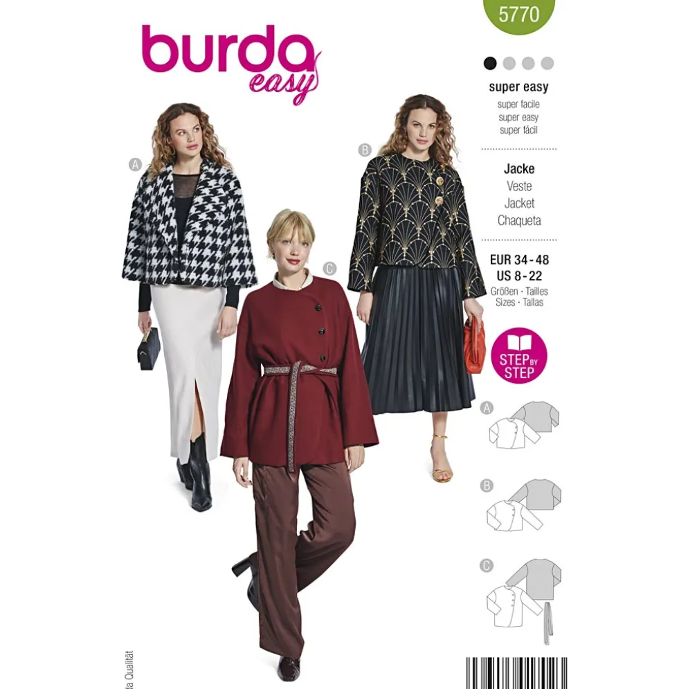 Jakke Burda 5770 str. 34-48