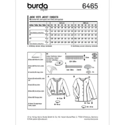 Jakke Burda 6465 str. 34-46