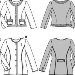 Jakke Burda 6465 str. 34-46