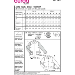 Jakke Burda 5799 str. 36-46