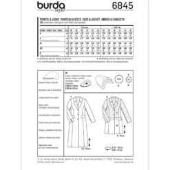 Jakke Burda 6845 str. 36-46