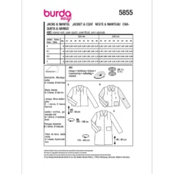 Jakke Burda 5855 str. 34-48