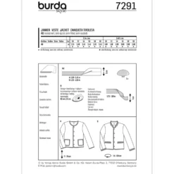 Jakke Burda 7291 str. 50-60
