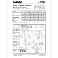 Jakke Burda 8292 str. 36-48