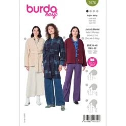 Jakke/frakke Burda 5976 str. 34-48