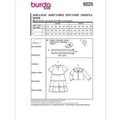Jakke/Kjole Burda Kids 9225 str. 110-140