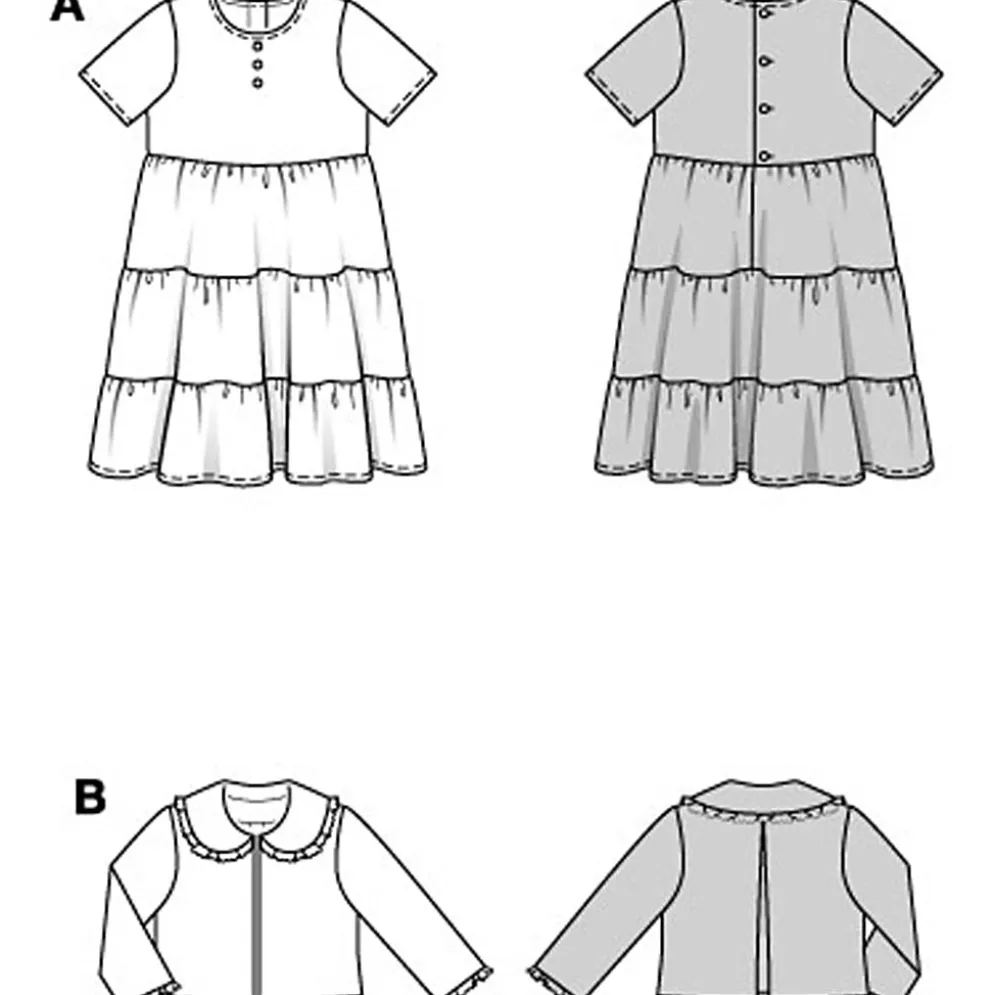 Jakke/Kjole Burda Kids 9225 str. 110-140