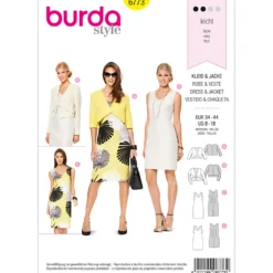 Jakke/kjole Burda 6773 str. 34-44