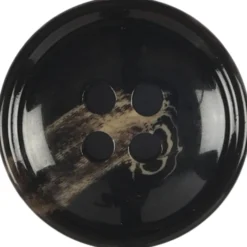 Jakkeknap 4-huls 25mm Brun