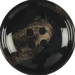 Jakkeknap 4-huls18mm Brun