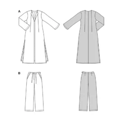 Jakke og bukser Burda 5633 str. 34-46