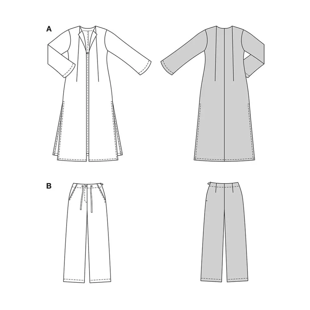 Jakke og bukser Burda 5633 str. 34-46