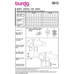 Jakke og Frakke Burda str. 36-48
