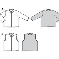 Jakke/vest Burda Kids 9290 str. 104-146