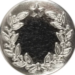 Jeansknap metal 17mm Sølv