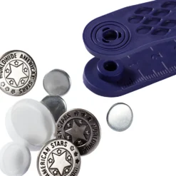 Jeansknapper, 17 mm, 8 stk