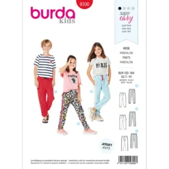 Jogging Bukser Burda Kids 9300 str. 122-164