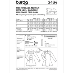 Julepige/djævel Burda 2464 str. 34-44