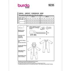 Jumpsuit Burda Kids 9235 str. 56-98