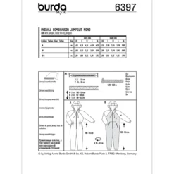 Jumpsuit Burda 6397 str. xs-xl