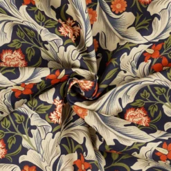 Kanvas m/ blade og blomster William Morris Marine