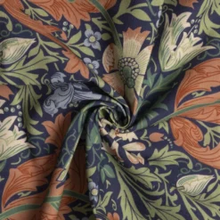 Kanvas m/ blomster Slate blue