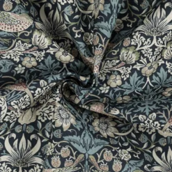 Kanvas m/ fugle og bær William Morris Marine
