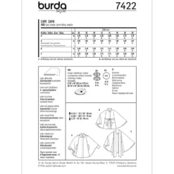 Kappe Burda 7422 str. 36-50