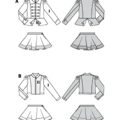 Karneval kostume Burda Kids 2472 str. 122-152