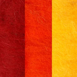 Kartet uld, 3×10 g Gul/terrakotta