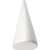 Kegle, H: 35 cm, diam. 19,5 cm Hvid