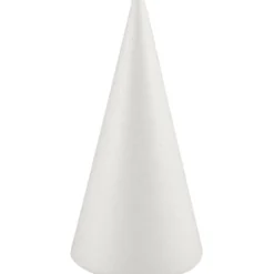Kegle, hvid, H: 19,5 cm, diam. 7 cm, 1 stk.
