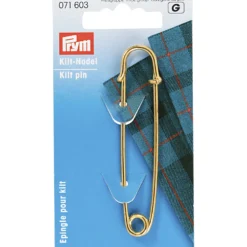 Kiltnål, guld, L: 76 mm