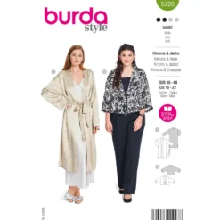 Kimono og Jakke Burda 5720 str. 36-48