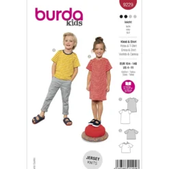 Kjole/Bluse Burda Kids 9229 str. 104-146