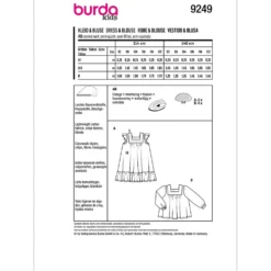 Kjole/bluse Burda kids 9249 str. 92-122