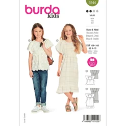 Kjole/bluse Burda kids str. 104-146