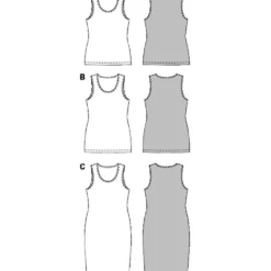 Kjole/bluse Burda 6672 str. 46-60