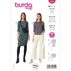 Kjole/Bluse Burda 5985 str. 34-44