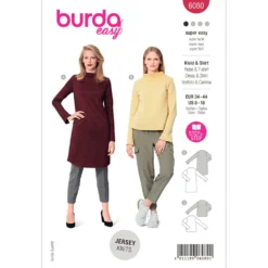Kjole/bluse Burda 6080 str. 34-44