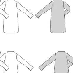 Kjole/bluse Burda 6080 str. 34-44