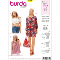 Kjole/bluse Burda 6694 str. 34-46