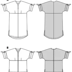 Kjole/bluse Burda str. 44-54