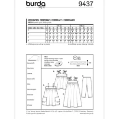 Kjole/buks Burda Kids 9437 str. 86-116