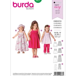 Kjole/buks Burda Kids 9437 str. 86-116