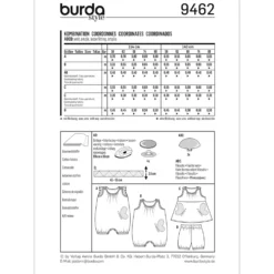 Kjole/buks Burda Kids 9462 str. 56-80