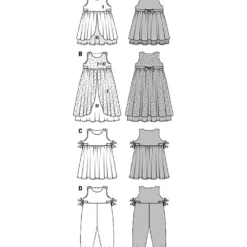 Kjole/Buksedragt Burda Kids 9460 str. 92-116